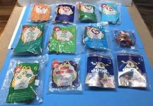 TEENIE BEANIES, HAPPY MEAL PLUSH LOT OF 11, IN PACKAGES, 1998-2001, NO REPEATS! - Picture 1 of 13