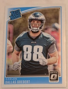 DALLAS GOEDERT 2018 Optic Rated Rookie RC #197 Philadelphia Eagles - Picture 1 of 2