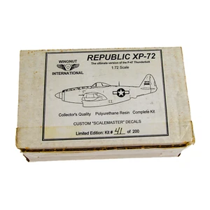 Wingnut International Republic XP-72 1:72 Scale Resin Model Plane Kit - Picture 1 of 4