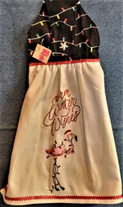 NEW*Handmade "Warm Winter Wishes!" Hanging Kitchen Hand Towel #3173 - Picture 1 of 1