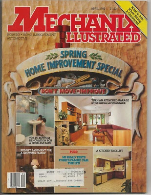 Mechanix Illustrated April 1983 Vintage How To Magazine Foto 1 de 2
