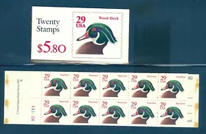 US 2485a Wood Duck, Complete Booklet/20 Mint NH - Picture 1 of 1