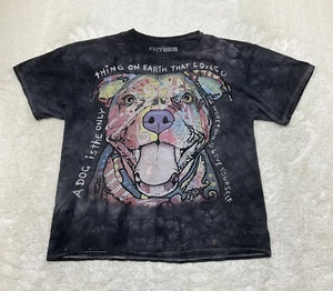 3D Tees Mens Size XL Dog Love Tie Dye T-Shirt Short Sleeve Crew Neck - Picture 1 of 12