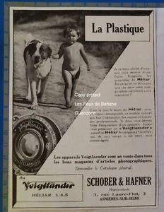 VOIGTLANDER Schober Hafner HELIAR Advertising Camera 1930 - Picture 1 of 1