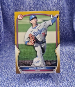 Wyatt Crowell - #30/50 - GOLD - 1ST BOWMAN - 2023 Bowman Draft - BPD-63 - Picture 1 of 2