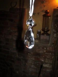 ADORNO DE GOTA COLGANTE DE CRISTAL DE NAVIDAD DANESA PARA ÁRBOL O VENTANAS - Imagen 1 de 4