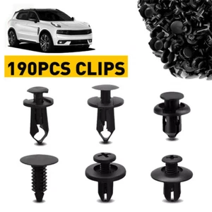 190X Clips de coche para agujero remaches de plástico retenedor guardabarros pasador de empuje sujetador parachoques - Imagen 1 de 13