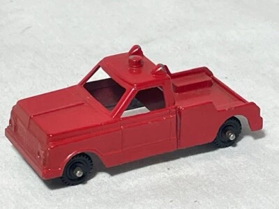 Camión de remolque Midgetoy vintage, rojo brillante sin pluma Foto 1 de 2