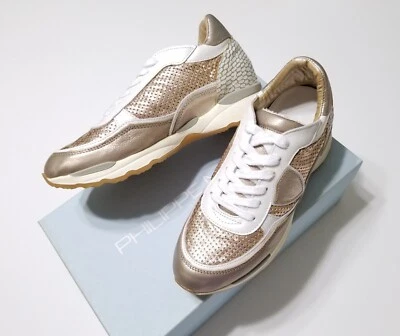 NUEVO EN CAJA Zapatillas bajas Philippe Modelo Paris CYLD ML12 en bronce metálico talla 36, 37 Foto 1 de 4