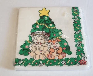 Vintage Christmas Paper Napkins Dreamsicles 16 ct 13 x 13 Tree New 1995 USA - Picture 1 of 5