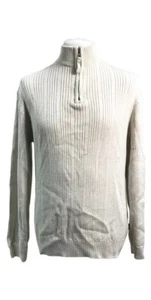 Suéter de mezclilla para hombre Chaps color beige talla mediana - Imagen 1 de 4