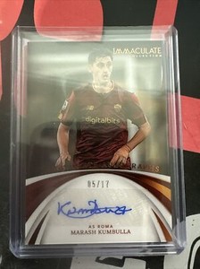 2022-23 Immaculate Marash Kumbulla Immaculate Autographs Auto #/17 AS Roma