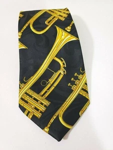 Empire High Fashion Mens Dress Suit Neck Tie 60"L 3 3/4"W Trumpet Music - Picture 1 of 8