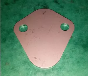 STAINLESS Fuel Lift Pump Blank Plate - Land Range Rover 200 300 TDI Diesel P38 - Picture 1 of 2