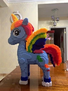 Super cute Unicorn building block puzzle toy ornament birthday gift 25000pcs - Picture 1 of 4