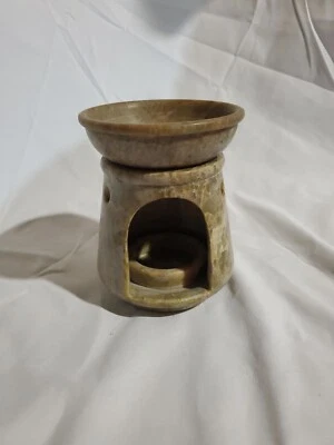 Soapstone Wax Melt Essential Oil Burner Tealight Diffusers Aroma Oil Tart Warmer - Image 1 of 4