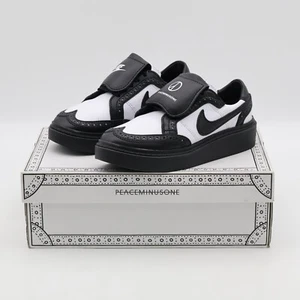 DH2482-101 PEACEMINUSONE × Nike Kwondo 1 G-Dragon Panda Wingtip Leather Dress - Picture 1 of 11