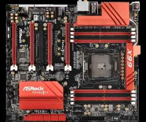 Intel X99 Motherboard ASRock Fatal1ty X99 Professional/3.1support Xeon E5-2670 - Picture 1 of 4