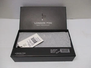 London Fog 100th Anniversary Black Samantha Studded Wallet with Wrist Strap NIB - Bild 1 von 12