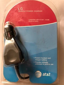 LG Car Charger For LG Trax, CG180,CU515, CE110,Shine,Vu,Invision ,vx5550 (AT&T) - Picture 1 of 5