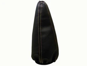 VW T4 TRANSPORTER (1990-2003) Soufflet Levier De Vitesse Cuir - Couture Beige - Picture 1 of 1