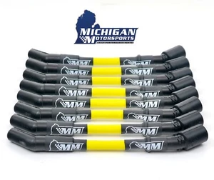 Michigan Motorsports LS Car Spark Plug Wires Yellow 10mm LS1 LS3 L99 L76 LS2 LS6 - Picture 1 of 5