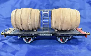 BLZ WAGON TRANSPORT FOUDRE DOUBLE EN BOIS SNCF 2 ESSIEUX ECARTEMENT O - Imagen 1 de 12