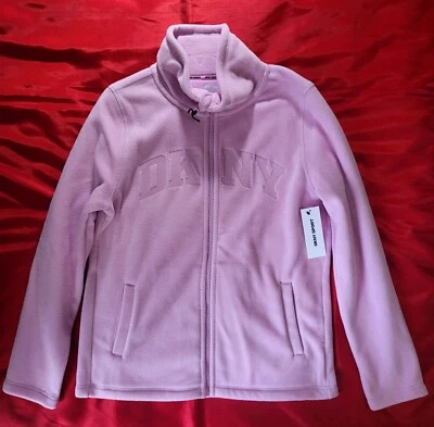 DKNY Sport. Chaqueta para mujer Tech Fleece Logo. Lavanda rosa. Talla pequeña - NUEVO Foto 1 de 4