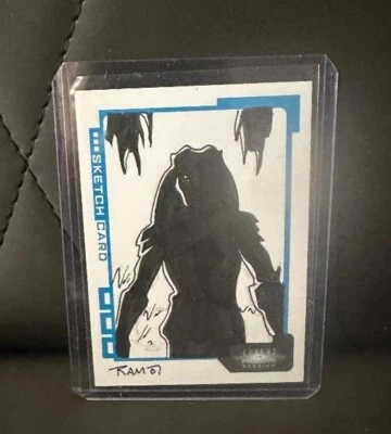 ALIENS VERSUS PREDATOR REQUIEM INKWORKS 2007 PREDATOR SKETCH CARD 171/295 - Image 1 of 2