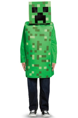 Nuevo Disfraz Clásico Minecraft Creeper Niño Foto 1 de 3