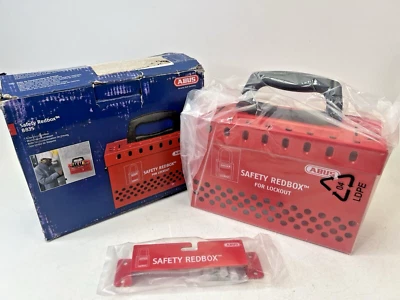 Caja de bloqueo de grupo ABUS B835 REDBOX de seguridad, 12 ojales de candado, rojo Foto 1 de 4