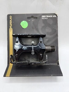 Pedales de bicicleta Origin8 Pro Track Light 9/16" negros - duraderos y ligeros - nuevos - Imagen 1 de 5