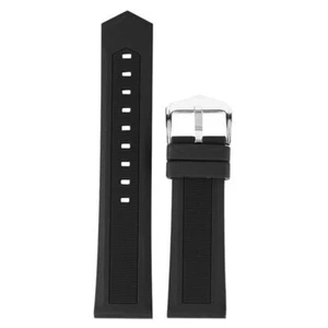 16/18/20/22/24/26/28mm Rubber Band Silicone Waterproof Watch Strap Replacement - Picture 1 of 17