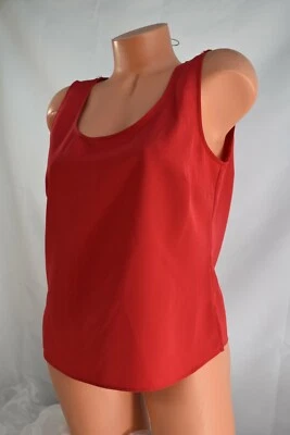 Camiseta regata EMMA JAMES (6 S) BORGONHA VERMELHA como pulôver de seda - Imagem 1 de 4