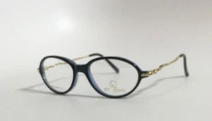 VINTAGE ST. JOHN EYEGLASSES S.005 Blue & Gold Italy NEW! - Picture 1 of 2