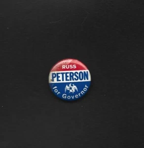 1967 Russ Peterson for DE Governor Pinback Button - Picture 1 of 1