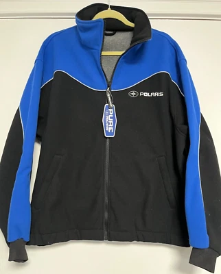 Polaris Men's Polar Fleece Full Zip Jacket Black with Blue Size XXL Brand-New - Image 1 of 4