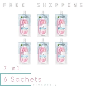 6 Sachets X 7 ml Garnier Sakura Glow Ceramide Water-Gel Radiant Skin's Barrier - Picture 1 of 8