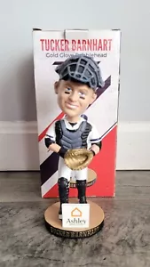 LOUISVILLE BATS TUCKER BARNHART 2018 GOLD GLOVE BOBBLEHEAD CINCINNATI REDS - Picture 1 of 6