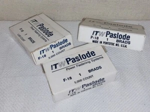 3 boxes (15000 total) Paslode F-18 Brad Nails, 1", 18 Gauge Brand New - Picture 1 of 1