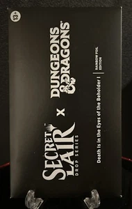 MTG D&D Secret Lair Death Is In The Eye Of The Beholder I RAINBOW FOIL - Picture 1 of 2