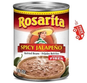 Rosarita Spicy Jalapeño Refried Beans, 16 oz - Picture 1 of 8