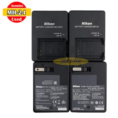 Cargador Nikon MH-24 original usado para D3200 D3400 D5300 D5500 D5600 Df EN-EL14a Foto 1 de 4