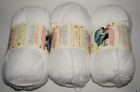 3 Skeins,  Bernat, "Softee Baby", White, Sport Dk. Weight, Acrylic Yarn