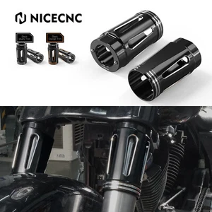 NICECNC Fork Boot Cover For Harley Road King FLHR Electra Glide Road Glide FLTRX - Picture 1 of 15