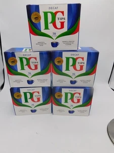 Lot of 5 Boxes PG Tips Decaf 70 Count Tea Bags 05/2026 & 03/2026 Free Shipping - Picture 1 of 1
