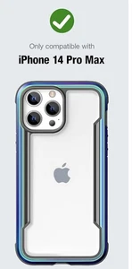๐ iPhone 14 MAX Protective Iridescent Phone Case | Comes With Screen Protector - Picture 1 of 14