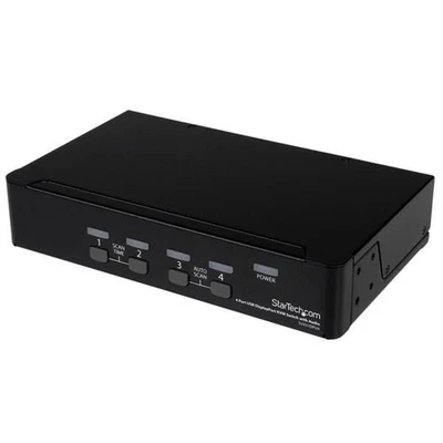 StarTech Switch KVM DP USB a 4 porte DISPLAYPORT CON AUDIO - Immagine 1 di 4