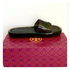 TORY BURCH Sandali con slide in gelatina a bolle neri taglia 8 - Foto 1 di 6