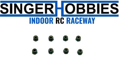 REDCAT 02055 4mm Steel Nylon Insert Lock Nuts (8pcs) - Image 1 of 2